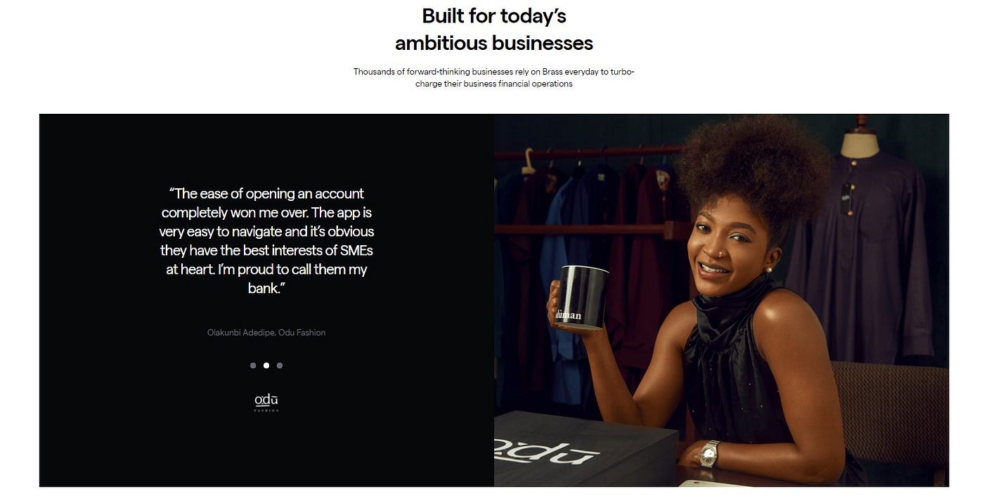 Brass customer testimonials